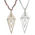New! BCBG Antique Finish Diamond-shaped Necklace