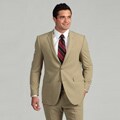 Hickey by Hickey Freeman Men's Tan Worstered Wool 2-piece Suit