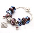 Bleek2Sheek 'Truly In Love' Collection: Purple Edition Charm Bracelet