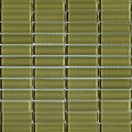 Lush 11.5x11.5-in. 'Moss' 1/2x2-in. Glass Tiles (Pack of 10)