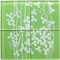 Lush Henry Road 12x12-inch 'Field' 6-inch Glass Tiles (Pack of 8)