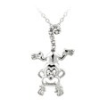 DB Designs Sterling Silver Diamond Accent Playful Monkey Necklace
