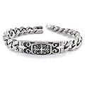 Stainless Steel Celtic Cross Embossed Bracelet