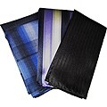 Dmitry Men's Italian Silk Pocket Squares (Pack of 3)