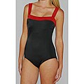 Jantzen Classics Contrast Black/Red 1-piece Swimsuit