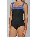 Jantzen Classics Dazzling Blue / Black Contrast 1-piece Swimsuit