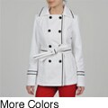 Ivanka Trump Women's Double Breasted Belted Short Trench