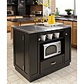 Versatile Stainless Steel Top Island