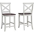 Traditions White and Cherry 24-inch Bar Stool