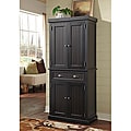 Nantucket Black Distressed Finish Pantry