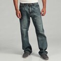 Anitque River Men's Stud-embellished Woven Jeans