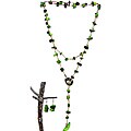 Green 'Rainforest' Necklace and Earring Set (Colombia)