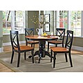 Home Styles Black/ Cottage Oak 5-piece Dining Furniture Set