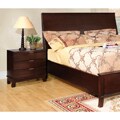 Enitial Lab 'Cerali' Three-Drawer Brown Cherry Wood Night Stand