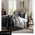Madison Park Infinity Black/Grey King-size 6-piece Duvet Cover Set