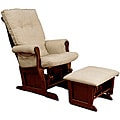 DaVinci Classic Cherry Sleigh Glider and Ottoman