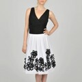 SL Fashions Women's Plus Size Embroidered Dress