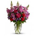 Teleflora Hand-arranged Premium Pink Mixed Flower Bouquet
