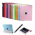 Slim fit Dual Layer PU leather smart cover case and multi-position support for The New iPad 3 iPad 2