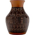 Decorative Painted Glyph Vase (Peru)