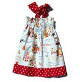 Just Girls Retro Print Halter-style Dress