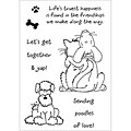 Inky Antics 'Puppy & Kitty Love #2' Clear Stamp Set