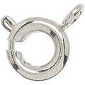 Metal Findings Silver-plated 6mm Spring Ring (Pack of 10)