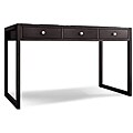 Stained Mahogany Wood 3-drawer Computer Desk