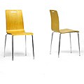 Dunlap Molded Plywood Stackable Modern Dining Chairs (Set of 2)