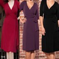 Kiyonna 'Rita' Women's Faux Wrap Dress