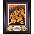 Los Angeles Lakers Team Force 24KT Gold Coin Photo Mint