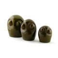 Large Khaki Amboseli Soapstone Owl (Kenya)