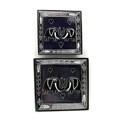 Purple Elephant Lovers Small Square Soapstone Dish (Kenya)