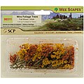 SCP 'Fall Mixed' Wire Foliage Trees (Pack of 24)