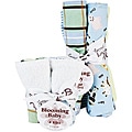 Trend Lab Bib and Burp Cloth Set in Baby Barnyard