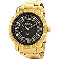 JBW Men's '562' Pave Dial 18k Gold-plated Diamond Watch