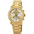 JBW Women's 'Victory' Gold Diamond Chronograph Watch