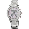 JBW Women's 'Victory' Stainless Steel Diamond Chronograph Watch