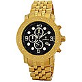JBW Men's 'Tazo' 18k Goldplated Chronograph Diamond Watch