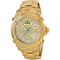 JBW Men's 'Jet Setter' Gold Five Time Zone Diamond Watch