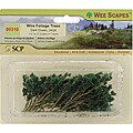 Dark Green Wire Foliage Trees (Pack of 24)