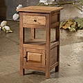 Reclaimed Teak 1-drawer Nightstand (India)