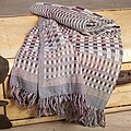 Geometric Silk and Wool Throw (India)