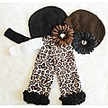 Baby Girl Cheetah Leggings and Hat Gift Set
