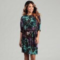 Suzi Chin Women's Multi Print Dolman Sleeve Dress