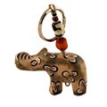 Worldstock Handmade Soapstone Hippo with Bead Keychain (Kenya)