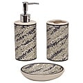 Rain Tan Ceramic 3-piece Bath Set