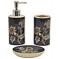 Maldives Charcoal 3-piece Bathroom Accessory Set