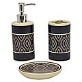 Carino Espresso 3-piece Bathroom Accessory Set
