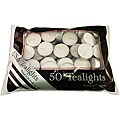 USA White Unscented Tealight Candles (Pack of 50)